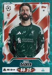 2026/27 Match Attax UCC #082 Alisson Becker - GREEN [Liverpool]