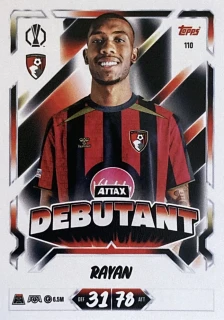 2026/27 Match Attax UCC #110 Rayan - ATTAX DEBUTANT [AFC Bournemouth]