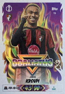2026/27 Match Attax UCC #115 Junior Kroupi - GOALIATHS [AFC Bournemouth]