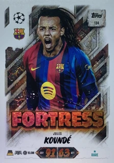 2026/27 Match Attax UCC #134 Jules Koundé - FORTRESS [FC Barcelona]