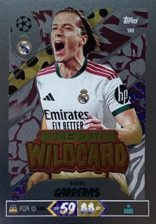 2026/27 Match Attax UCC #149 Álvaro Carreras - MAN OF THE MATCH WILDCARD [Real Madrid CF]