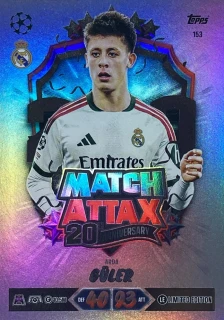 2026/27 Match Attax UCC #153 Arda Güler - 20TH ANNIVERSARY LIMITED EDITION [Real Madrid CF]