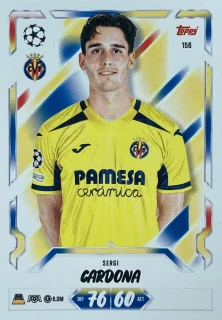2026/27 Match Attax UCC #156 Sergi Cardona [Villarreal CF]