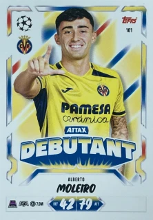 2026/27 Match Attax UCC #161 Alberto Moleiro - ATTAX DEBUTANT [Villarreal CF]