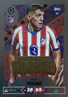 2026/27 Match Attax UCC #185 Nahuel Molina - MAN OF THE MATCH WILDCARD [Atlético de Madrid]