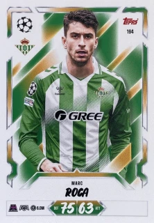 2026/27 Match Attax UCC #194 Marc Roca [Real Betis Balompié]