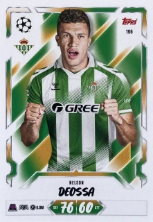 2026/27 Match Attax UCC #196 Nelson Deossa [Real Betis Balompié]