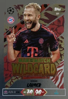 2026/27 Match Attax UCC #221 Konrad Laimer - MAN OF THE MATCH WILDCARD [FC Bayern München]
