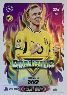 2026/27 Match Attax UCC #241 Maximilian Beier - GOALIATHS [Borussia Dortmund]