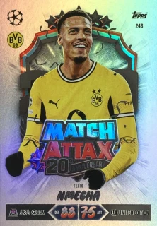 2026/27 Match Attax UCC #243 Felix Nmecha - 20TH ANNIVERSARY LIMITED EDITION [Borussia Dortmund]