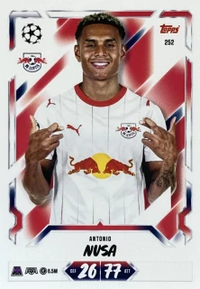 2026/27 Match Attax UCC #252 Antonio Nusa [RB Leipzig]