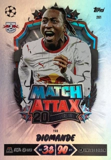 2026/27 Match Attax UCC #261 Yan Diomande - 20TH ANNIVERSARY LIMITED EDITION [RB Leipzig]