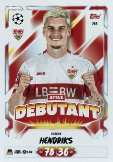 2026/27 Match Attax UCC #265 Ramon Hendriks - ATTAX DEBUTANT [VfB Stuttgart]