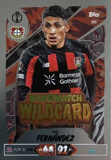 2026/27 Match Attax UCC #293 Equi Fernández - MAN OF THE MATCH WILDCARD [Bayer 04 Leverkusen]