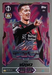 2026/27 Match Attax UCC #294 Lucas Vázquez - POWER PLAY SIGNATURE STYLE [Bayer 04 Leverkusen]