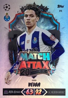 2026/27 Match Attax UCC #315 Gabri Veiga - 20TH ANNIVERSARY LIMITED EDITION [FC Porto]