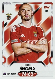 2026/27 Match Attax UCC #321 Fredrik Aursnes [SL Benfica]