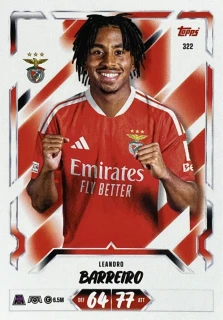 2026/27 Match Attax UCC #322 Leandro Barreiro [SL Benfica]