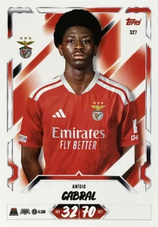2026/27 Match Attax UCC #327 Anísio Cabral [SL Benfica]