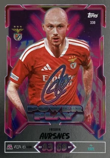 2026/27 Match Attax UCC #330 Fredrik Aursnes - POWER PLAY SIGNATURE STYLE [SL Benfica]