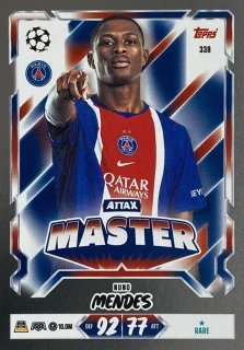 2026/27 Match Attax UCC #338 Nuno Mendes - ATTAX MASTER [Paris Saint-Germain]