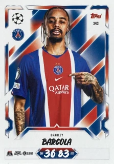 2026/27 Match Attax UCC #343 Bradley Barcola [Paris Saint-Germain]