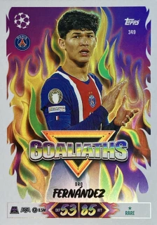 2026/27 Match Attax UCC #349 Dro Fernández - GOALIATHS [Paris Saint-Germain]