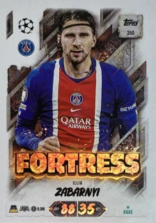 2026/27 Match Attax UCC #350 Illia Zabarnyi - FORTRESS [Paris Saint-Germain]