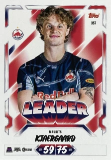 2026/27 Match Attax UCC #357 Maurits Kjaergaard - LEADER [FC Salzburg]