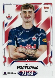 2026/27 Match Attax UCC #360 Nikolas Veratschnig [FC Salzburg]