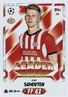 2026/27 Match Attax UCC #374 Jerdy Schouten - LEADER [PSV Eindhoven]