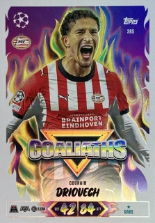 2026/27 Match Attax UCC #385 Couhaib Driouech - GOALIATHS [PSV Eindhoven]