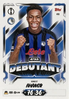 2026/27 Match Attax UCC #410 Honest Ahanor - ATTAX DEBUTANT [Atalanta BC]