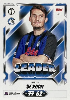 2026/27 Match Attax UCC #411 Marten de Roon - LEADER [Atalanta BC]