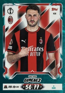 2026/27 Match Attax UCC #436 Santiago Gimenez - GREEN [AC Milan]