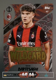 2026/27 Match Attax UCC #437 Davide Bartesaghi - MAN OF THE MATCH WILDCARD [AC Milan]