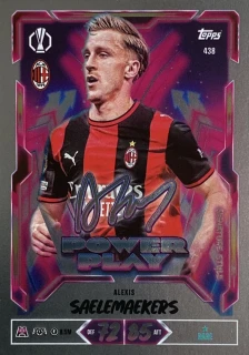 2026/27 Match Attax UCC #438 Alexis Saelemaekers - POWER PLAY SIGNATURE STYLE [AC Milan]