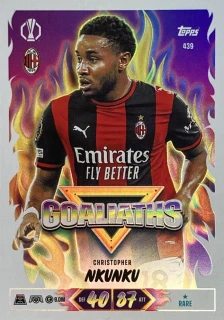 2026/27 Match Attax UCC #439 Christopher Nkunku - GOALIATHS [AC Milan]