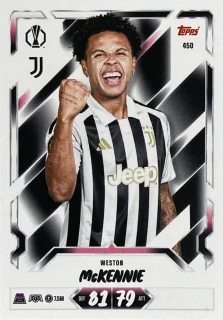 2026/27 Match Attax UCC #450 Weston McKennie [Juventus]