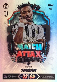 2026/27 Match Attax UCC #459 Khéphren Thuram - 20TH ANNIVERSARY LIMITED EDITION [Juventus]