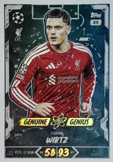 2026/27 Match Attax UCC #472 Florian Wirtz - GENUINE GENIUS [Liverpool]