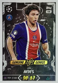 2026/27 Match Attax UCC #476 João Neves - GENUINE GENIUS [Paris Saint-Germain]