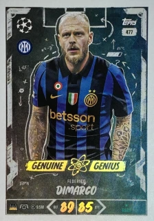 2026/27 Match Attax UCC #477 Federico Dimarco - GENUINE GENIUS [FC Internazionale Milano]