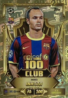 2026/27 Match Attax UCC #481 Andrés Iniesta - ALL-TIME 100 CLUB [FC Barcelona]