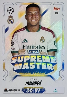 2026/27 Match Attax UCC #488 Kylian Mbappé - ATTAX SUPREME MASTER [Real Madrid CF]