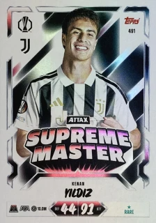 2026/27 Match Attax UCC #491 Kenan Yildiz - ATTAX SUPREME MASTER [Juventus]