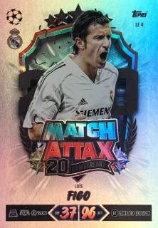 2026/27 Match Attax UCC #LE4 Luís Figo - 20TH ANNIVERSARY LIMITED EDITION [Real Madrid CF]