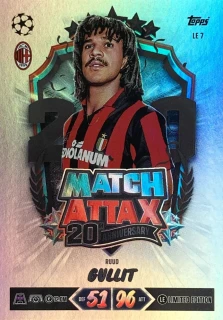 2026/27 Match Attax UCC #LE7 Ruud Gullit - 20TH ANNIVERSARY LIMITED EDITION [AC Milan]