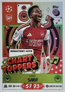 2026/27 Match Attax UCC #GH01 Bukayo Saka - CHART TOPPERS [Arsenal]