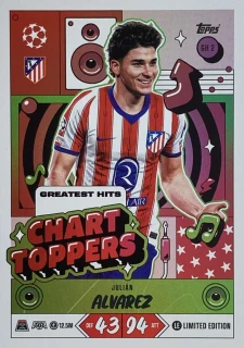 2026/27 Match Attax UCC #GH02 Julián Alvarez - CHART TOPPERS [Atlético de Madrid]